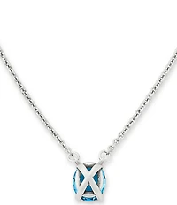 James Avery Oval Gemstone Short Pendant Necklace