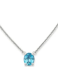 James Avery Oval Gemstone Short Pendant Necklace