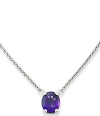 James Avery Oval Gemstone Short Pendant Necklace