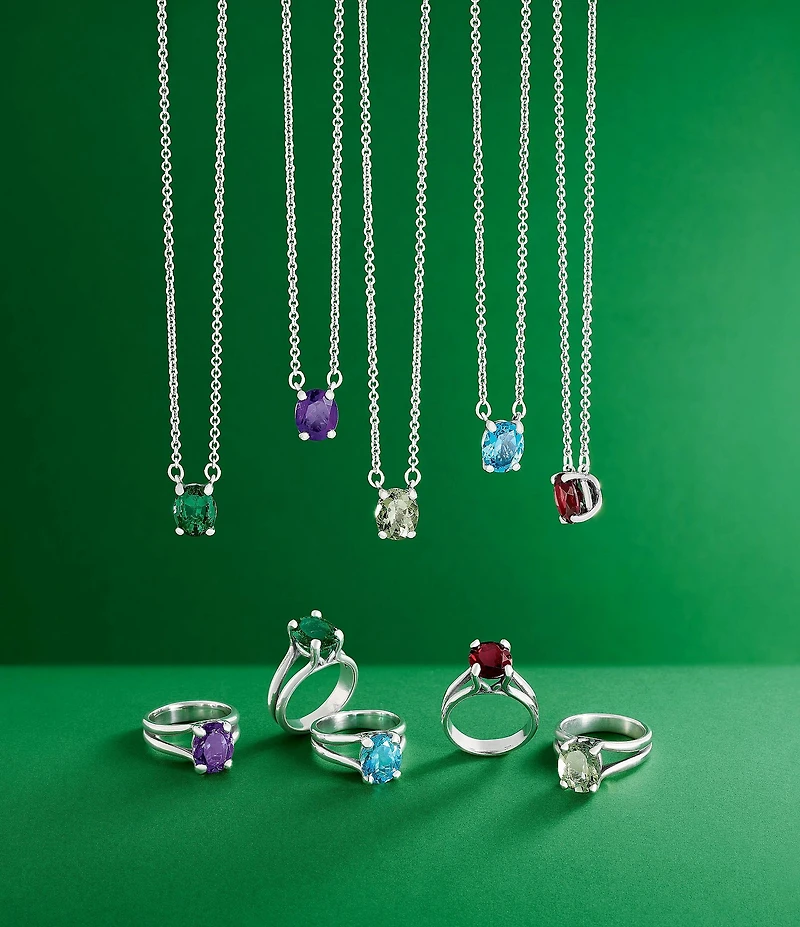 James Avery Oval Lab-Created Emerald Gemstone Ring