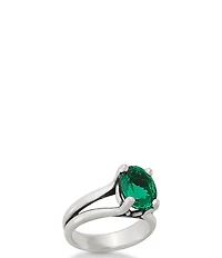 James Avery Oval Lab-Created Emerald Gemstone Ring