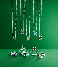 James Avery Oval Lab-Created Emerald Gemstone Ring