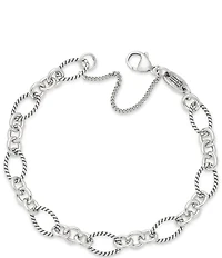 James Avery Oval Twist Charm Bracelet