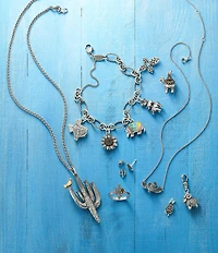 James Avery Oval Twist Charm Bracelet