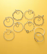 James Avery Oval Twist Charm Bracelet