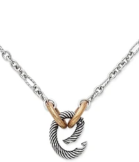 James Avery Oval Twist Changeable Charm Necklace