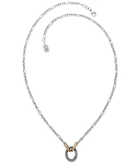 James Avery Oval Twist Changeable Charm Necklace