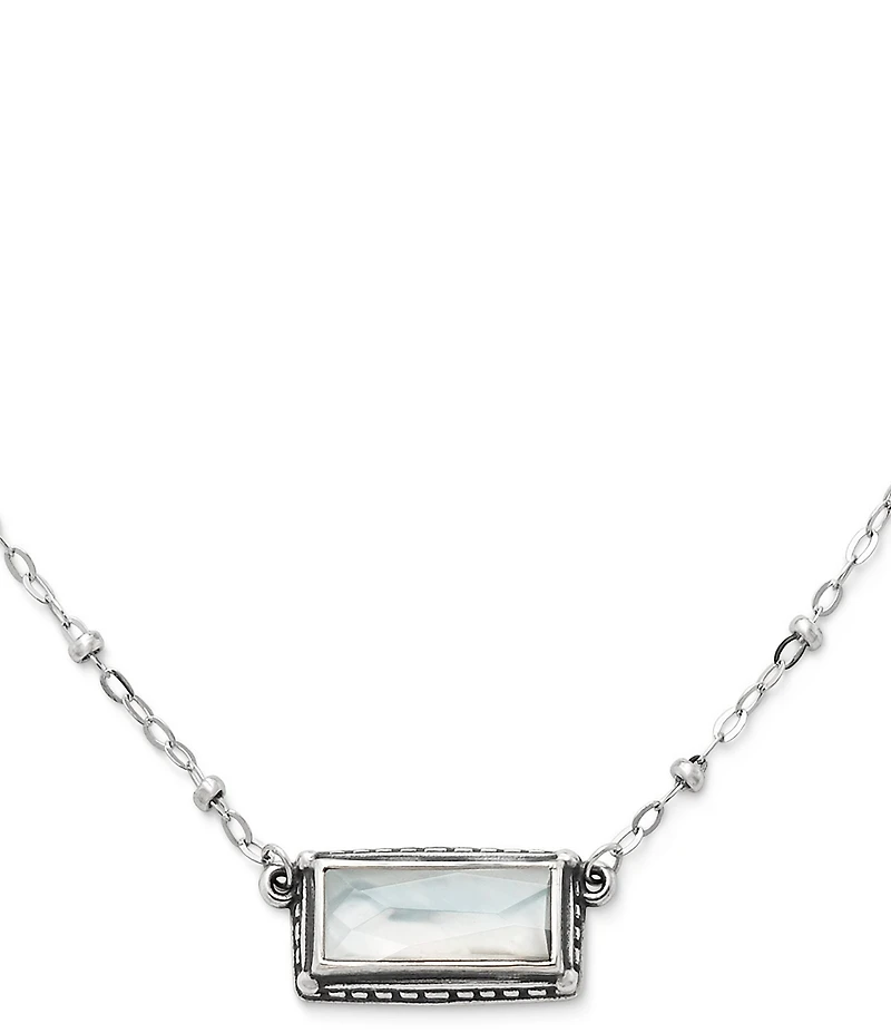 James Avery Palais Layered Gem Sterling Silver Necklace