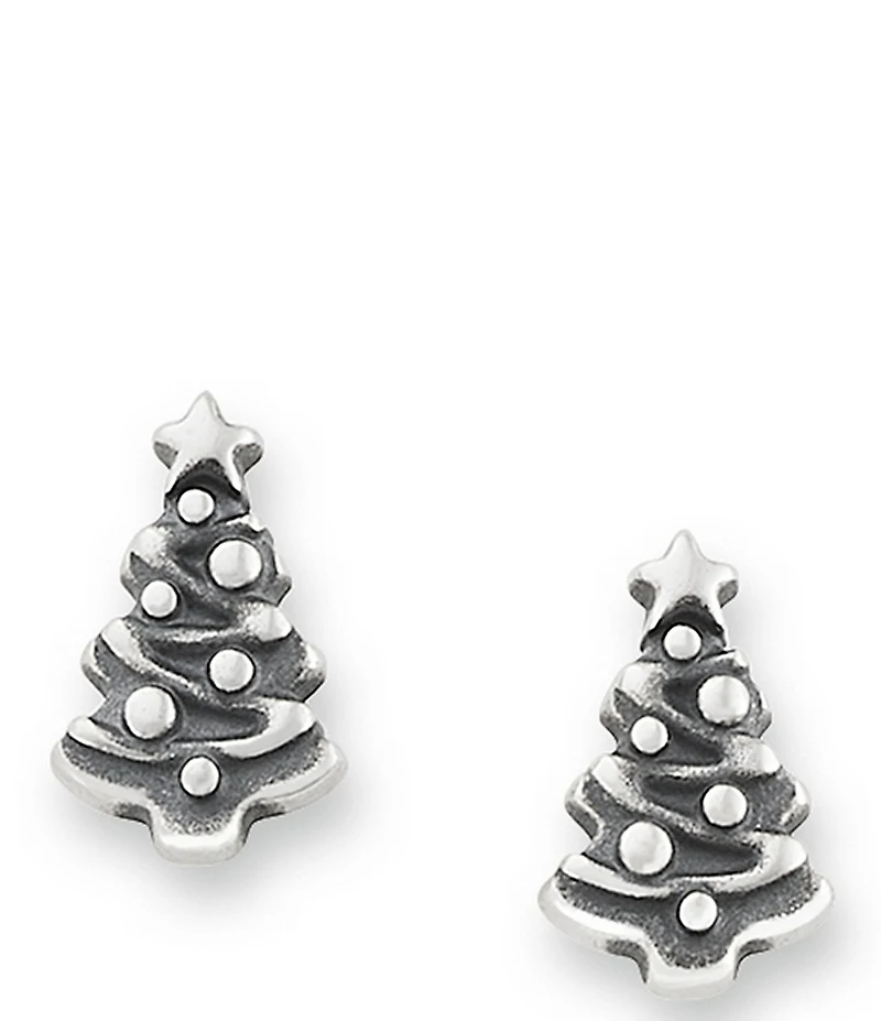 James Avery Petite Christmas Tree Stud Earrings