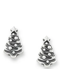 James Avery Petite Christmas Tree Stud Earrings