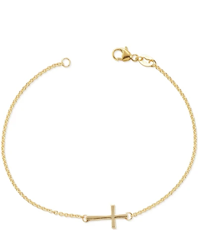 James Avery 14K Petite Latin Cross Link Bracelet