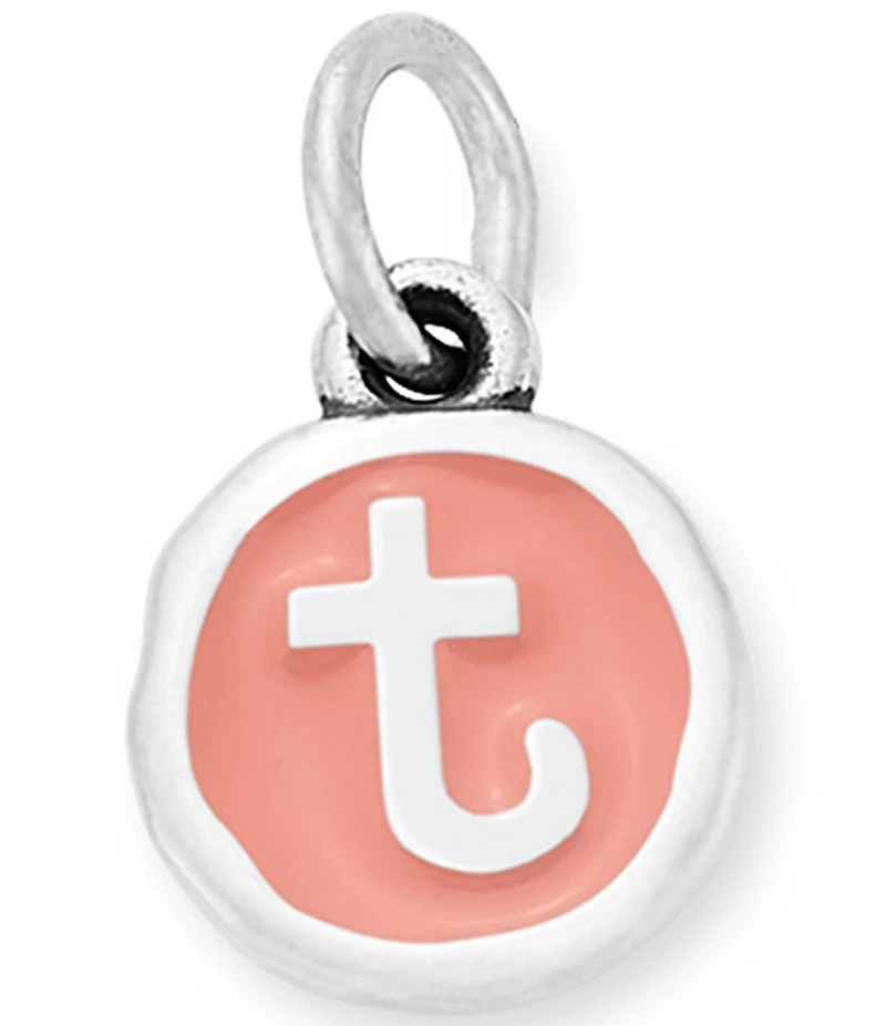 James Avery Pink Enamel Initials Charm