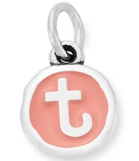 James Avery Pink Enamel Initials Charm