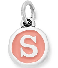 James Avery Pink Enamel Initials Charm