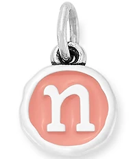 James Avery Pink Enamel Initials Charm