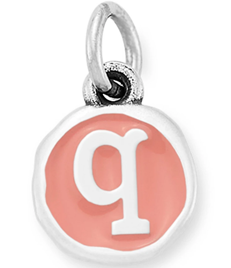 James Avery Pink Enamel Initials Charm