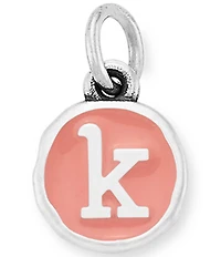 James Avery Pink Enamel Initials Charm