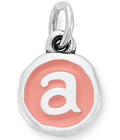 James Avery Pink Enamel Initials Charm