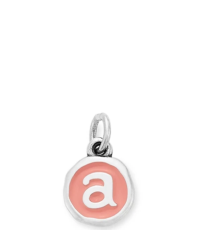 James Avery Pink Enamel Initials Charm