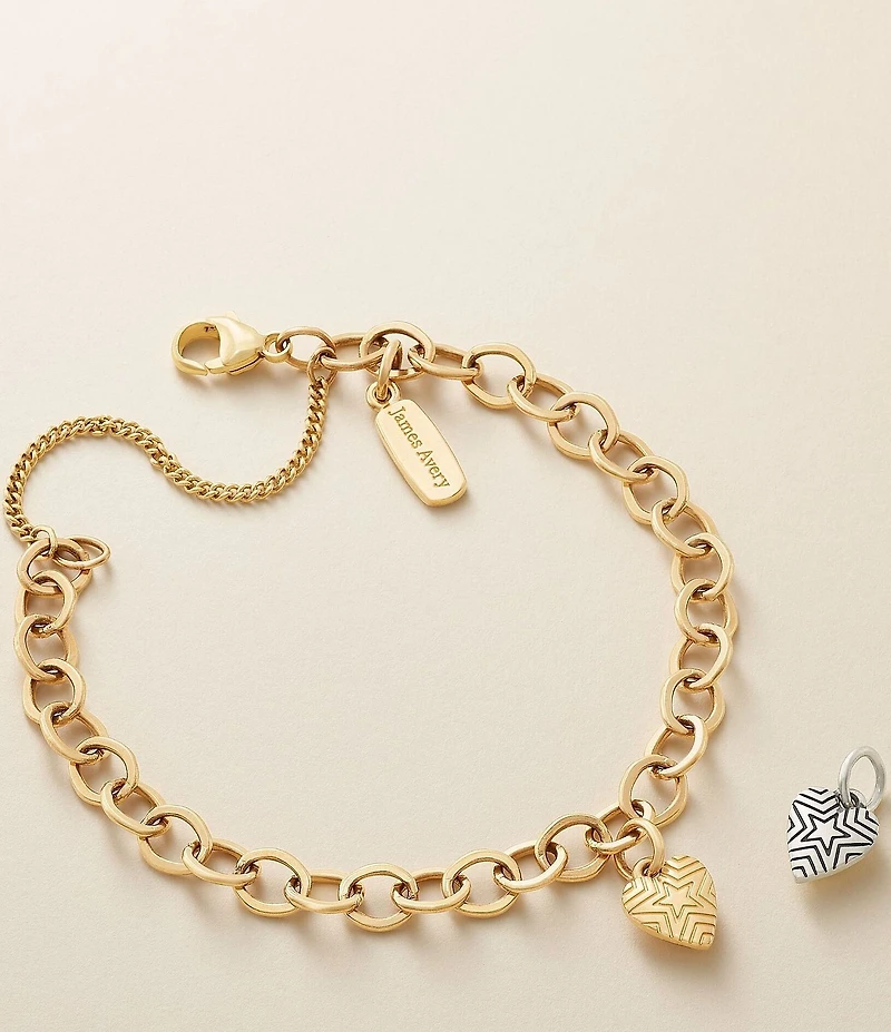 James Avery Radiant Star Mini Heart Charm