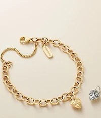 James Avery Radiant Star Mini Heart Charm