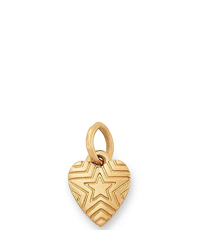 James Avery Radiant Star Mini Heart 14K Gold Charm