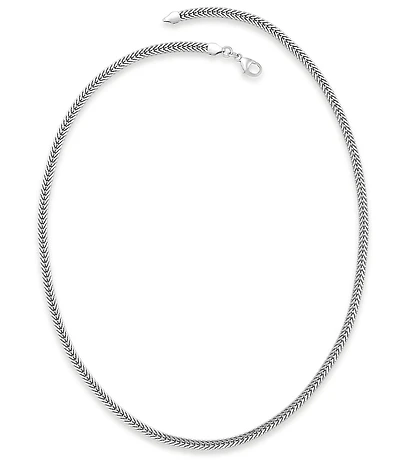 James Avery Rectangle Foxtail Chain Necklace