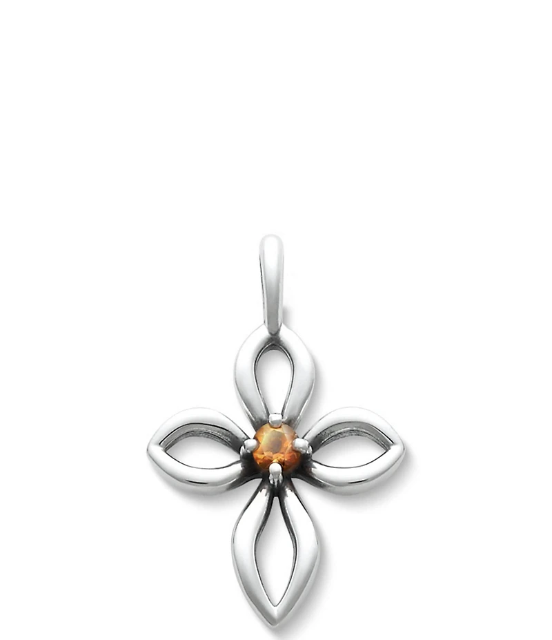 James Avery Remembrance Cross Birthstone Charm