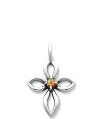 James Avery Remembrance Cross Birthstone Charm