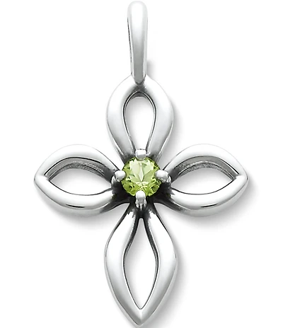James Avery Remembrance Cross Birthstone Charm