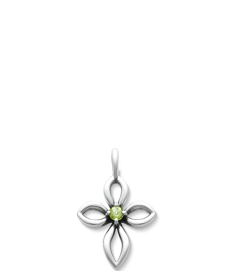 James Avery Remembrance Cross Birthstone Charm