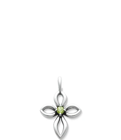 James Avery Remembrance Cross Birthstone Charm