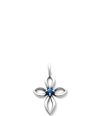 James Avery Remembrance Cross Lab-Created Birthstone Charm