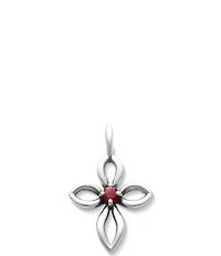 James Avery Remembrance Cross Lab-Created Birthstone Charm