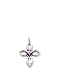 James Avery Remembrance Cross Lab-Created Birthstone Charm