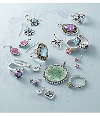 James Avery Remembrance Cross Lab-Created Birthstone Charm