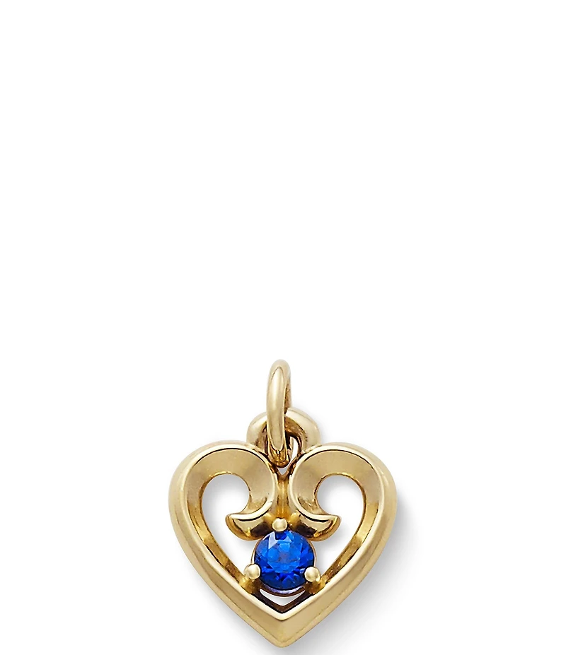 James Avery Remembrance Heart with Lab-Created Charm