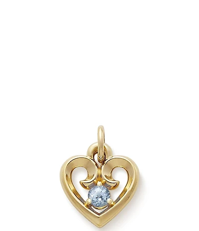 James Avery Remembrance Heart with Lab-Created Charm