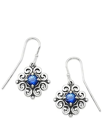 James Avery Scrolled Ear Hooks with Birthstone
