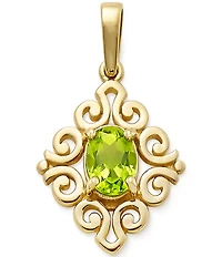 James Avery Scrolled Birthstone Pendant