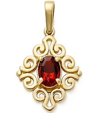 James Avery Scrolled Birthstone Pendant