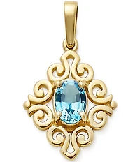 James Avery Scrolled Birthstone Pendant