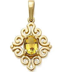 James Avery Scrolled Birthstone Pendant