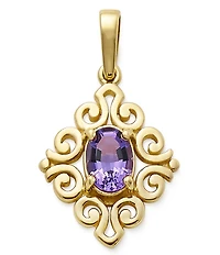 James Avery Scrolled Birthstone Pendant