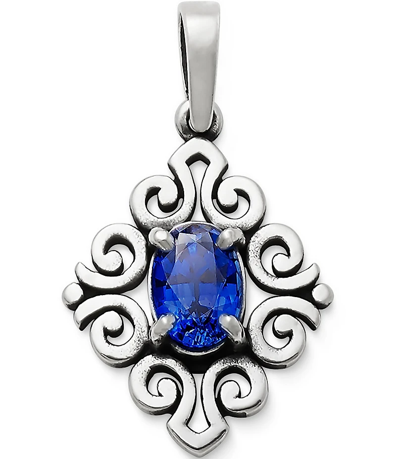 James Avery Scrolled Pendant with Gem