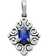 James Avery Scrolled Pendant with Gem