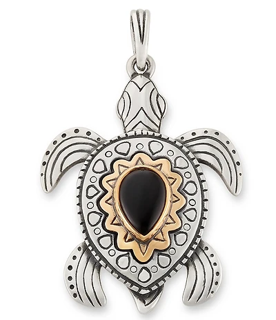 James Avery Sea Turtle Gemstone Pendant
