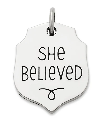 James Avery She Believed Charm