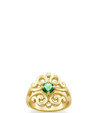 James Avery 14K Spanish Lace Birthstone Ring with Lab-Created Gem