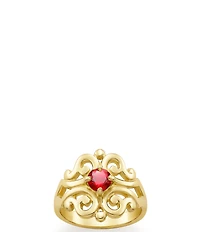 James Avery 14K Spanish Lace Birthstone Ring with Lab-Created Gem